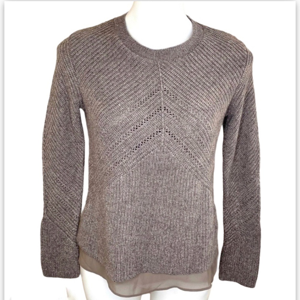 Lucky Brand knit sweater with detailed edge